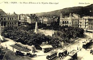 PA c- 024- Place d'Armes- trams et autobus